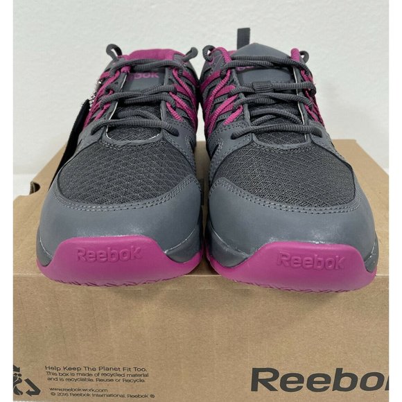 Reebok Women's Sublite Work RB408 Shoes Grey -Sz 9 - Picture 5 of 12